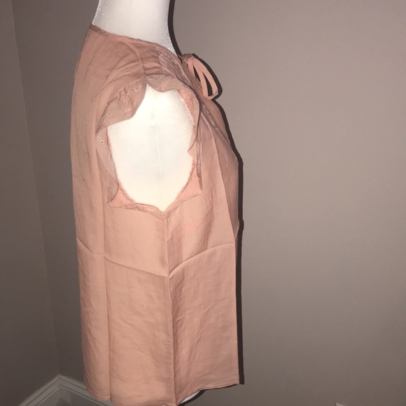 Lucky brand flutter ruffle eyelet top new medium - Picture 12 of 16